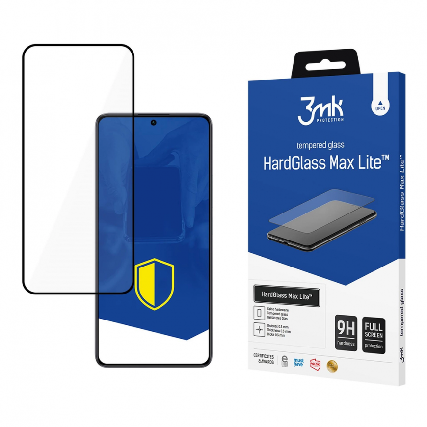 Poco F6 - 3mk HardGlass Max Lite Black – 2