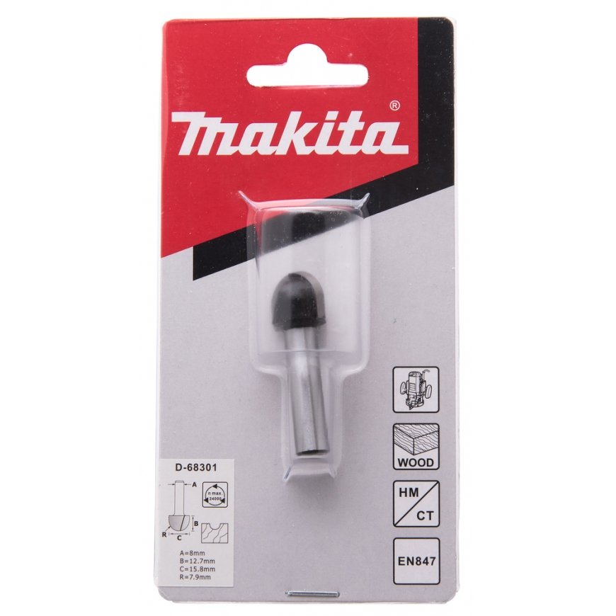 Makita D-68301 U-shaped groove cutter 15.8x12.7 mm/ 44.5mm, 8mm Shank diameter