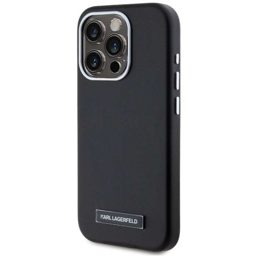 Karl Lagerfeld FW Metal Plate MagSafe Case for iPhone 15 Pro Max black – 2
