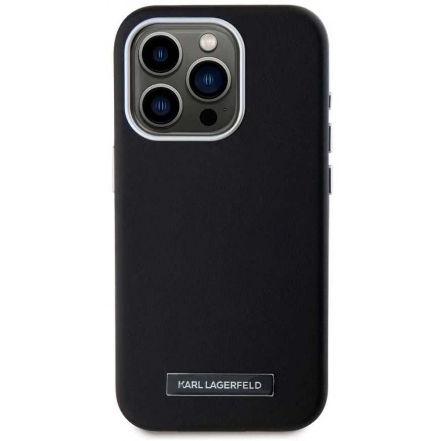 Karl Lagerfeld FW Metal Plate MagSafe Case for iPhone 15 Pro Max black – 3