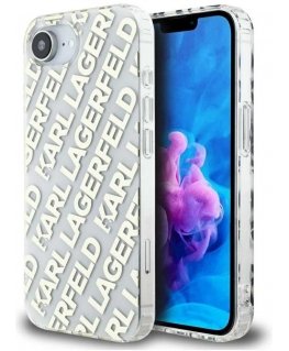 Karl Lagerfeld IML Repeat Logo iPhone 16e Case - Gold