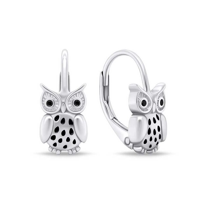 Brilio Silver Brilio Silver Playful silver dangle earrings Sovičky EA748WBC