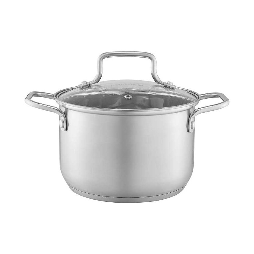 Ambition Steel pot with lid Hugo