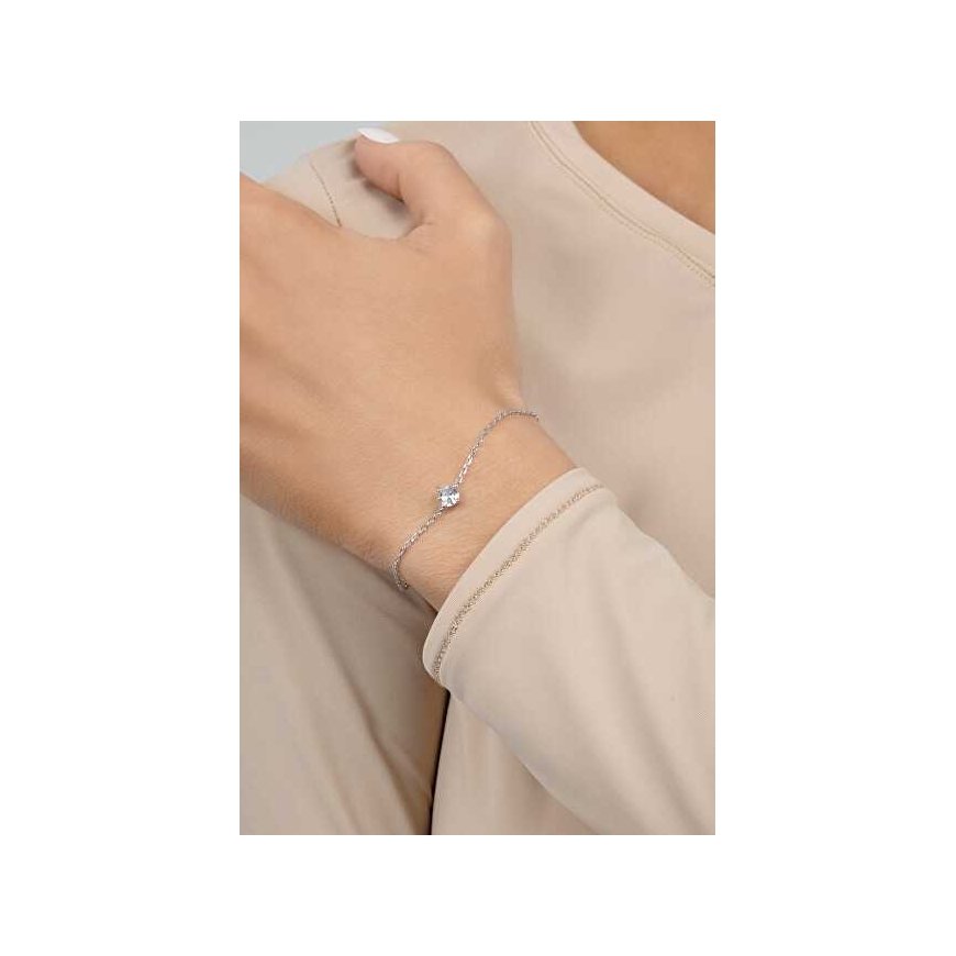 Brilio Silver Elegant silver bracelet with zircon BRC23W – 2