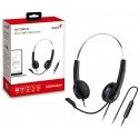Genius HS-220U AI headphones, in-ear microphone, wired black, 2.0, lockable, USB - C Genius HS-220U AI headphones, in-ear microphone, wired black, 2.0, lockable, USB - C