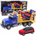 Lean Toys Large Transporter Tractor with Trailer, Lights and Sounds