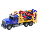 Lean Toys Large Transporter Tractor with Trailer, Lights and Sounds