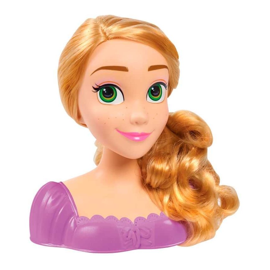 justplay Lėlė plaukų šukavimo ir formavimo galvutė Disney Princess Rapunzel Tangled +priedai – 4
