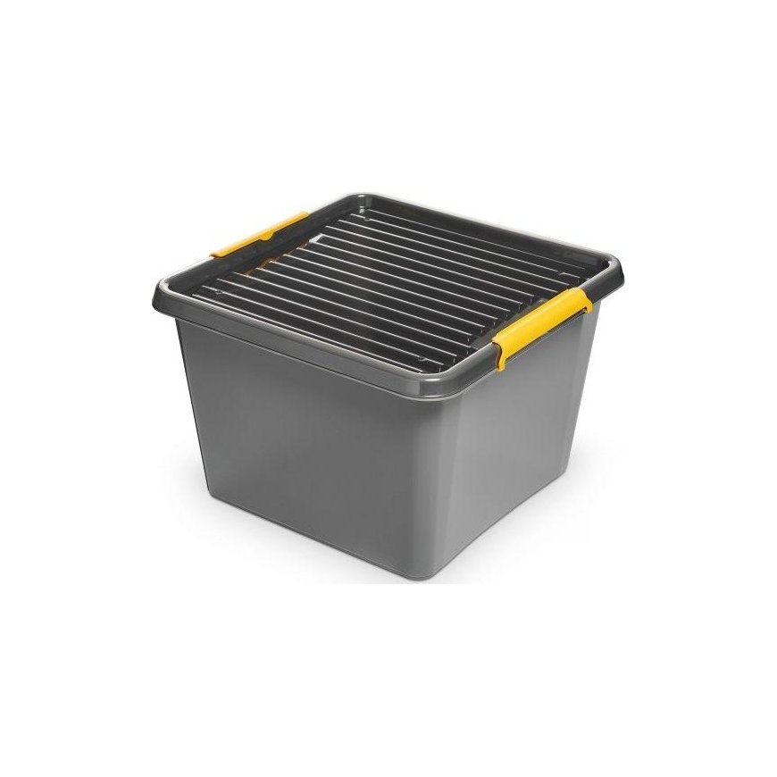 ORPLAST Storage container A ORPLAST, Solidstore, 32l, grey