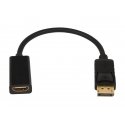 Blow Adapteris HDMI lizdas - DISPLAY PORT kištukas 0.2m Blow Adapteris HDMI lizdas - DISPLAY PORT kištukas 0.2m