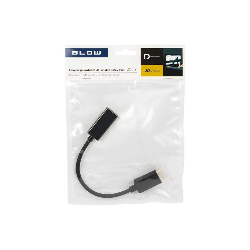 Puhallussovitin HDMI-liitäntä - DISPLAY PORT -liitin 0,2 m – 5