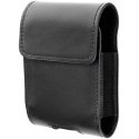 OEM Universal nahkavyökotelo ROYAL Vaaka V koko SAMSUNG FLIP 1 / 2 / 3 / 4 / HUAWEI P50 Pocket / MOTOROLA RAZR 5G Musta