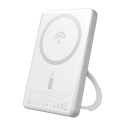 Dudao K28S 20W PD 5000mAh Powerbank su MagSafe ir stovu – sidabrinė Dudao K28S 20W PD 5000mAh Powerbank su MagSafe ir stovu – sidabrinė