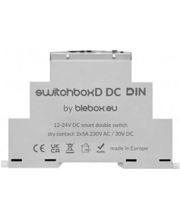 BleBox SwitchBoxD DC DIN - 2-kanavainen rele 230 V AC 30 V DC WiFi - Android / iOS sovellus