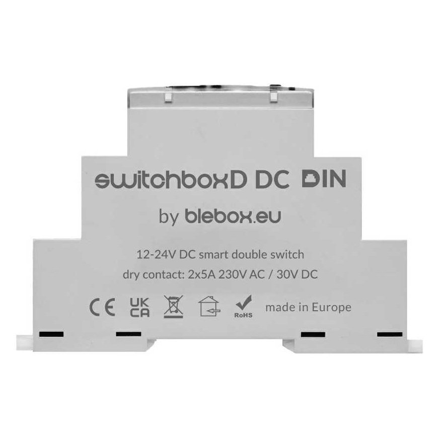 BleBox SwitchBoxD DC DIN - 2-channel