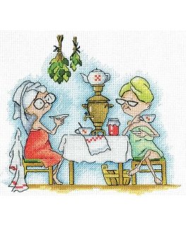Beldizart Cross stitch kit "Grandma's Bathhouse" SANB-22