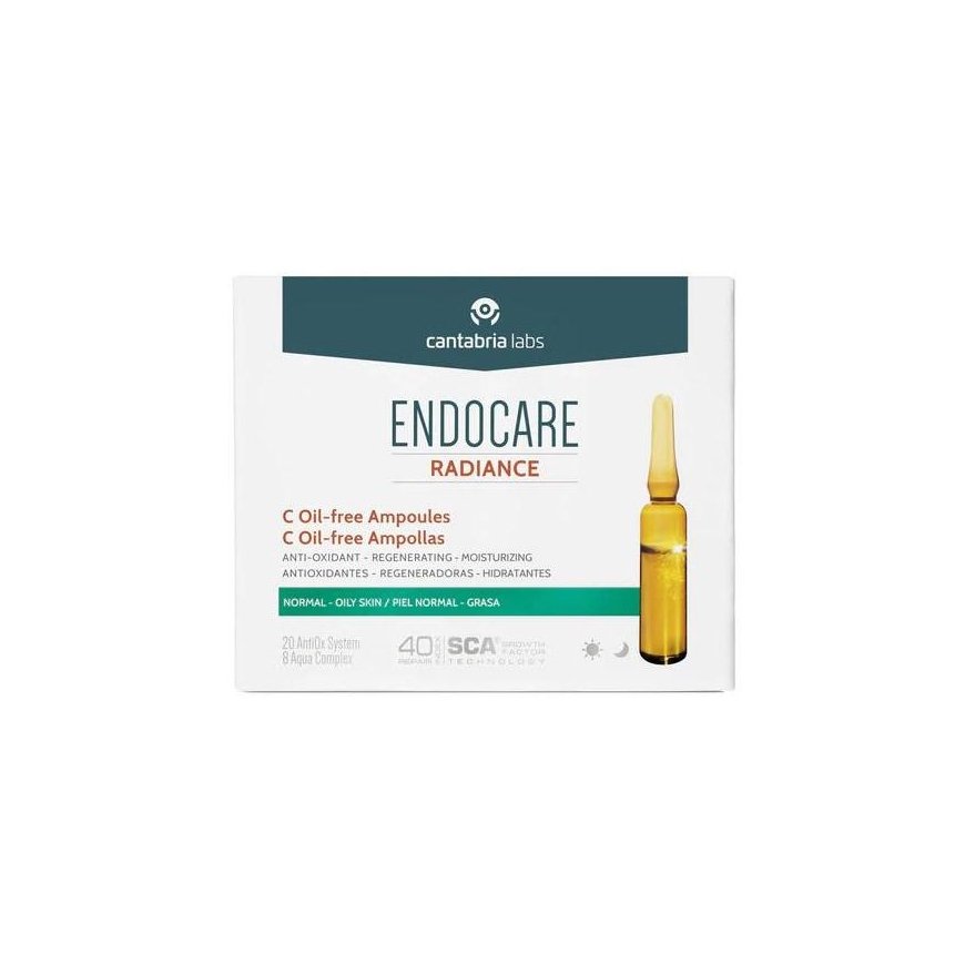 Endocare Radiance C 10 -ampullit öljyttömät