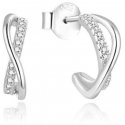 Beneto Elegant silver earrings with zircons AGUP2052 Beneto Elegant silver earrings with zircons AGUP2052