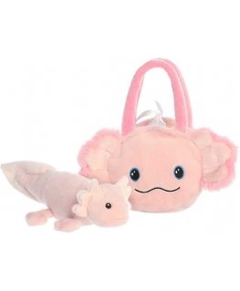 FANCY PALS AURORA Axolotl in a handbag, 20 cm