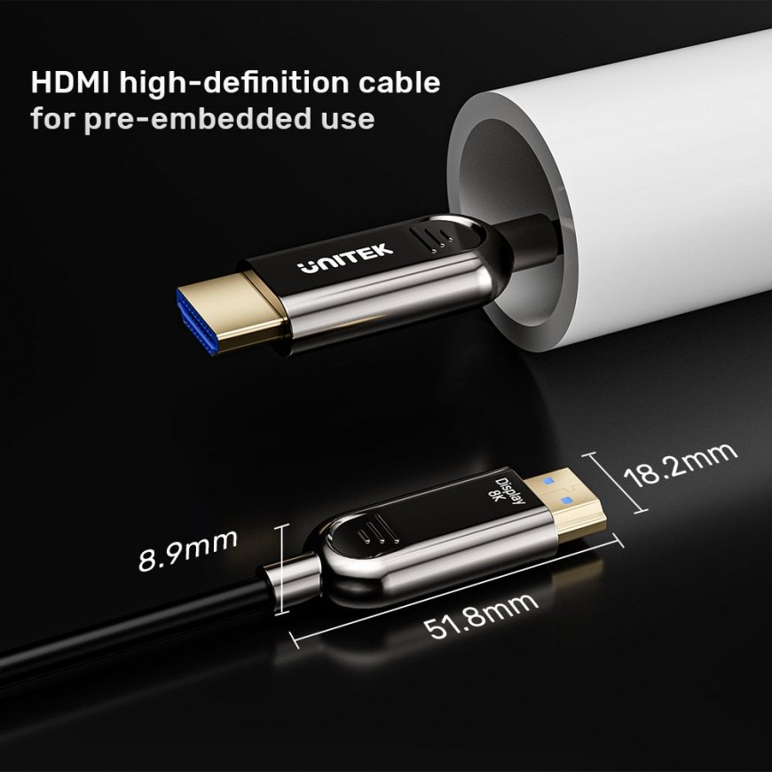 UNITEK C11085GY01-40M HDMI kabelis HDMI Type A (Standard) Melns – 4