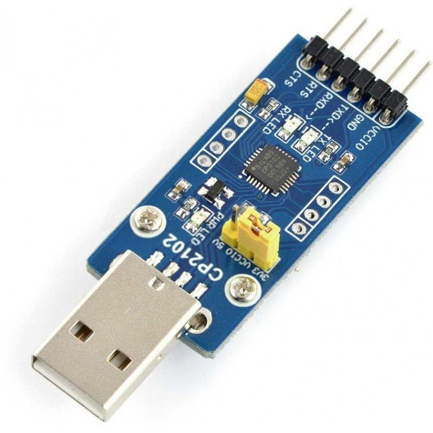 USB-UART converter CP2102, USB plug, Waveshare 11079