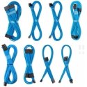 CableMod C-Series Pro ModMesh Sleeved 12V-2x6 12VHPWR Dual StealthSense Cable Kit for Corsair RMi, RMx (Juodas Label) - hell bla