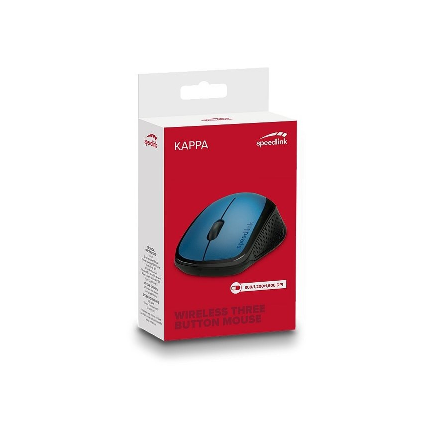 SPEEDLINK KAPPA компьютерная мышь Офисная Для правой руки Беспроводной RF Оптический 1600 DPI – 3