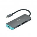 i-tec Metal C31NANODOCKPD dokstacija Vadu USB 3.2 Gen 1 (3.1 Gen 1) Type-C Sudrabs, Tirkīzs i-tec Metal C31NANODOCKPD dokstacija Vadu USB 3.2 Gen 1 (3.1 Gen 1) Type-C Sudrabs, Tirkīzs
