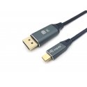 Equip 133423 видео кабель адаптер 3 m USB Type-C DisplayPort Серый