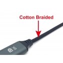 Equip 133423 видео кабель адаптер 3 m USB Type-C DisplayPort Серый