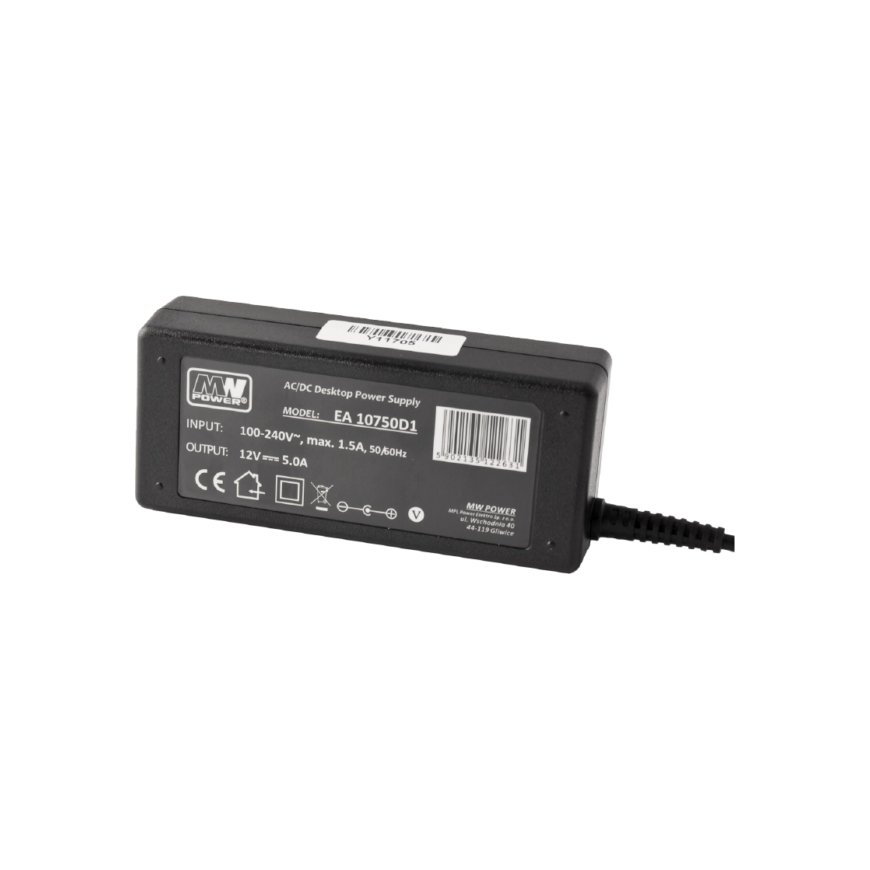 MW Power EA 10750D1 virta-adapteri ja vaihtosuuntaaja Sisätila 60 W musta