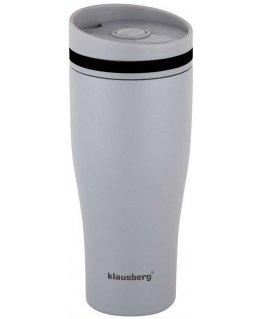 THERMAL MUG 380ML CLICK CLACK KLAUSBERG KB-7618, GREY