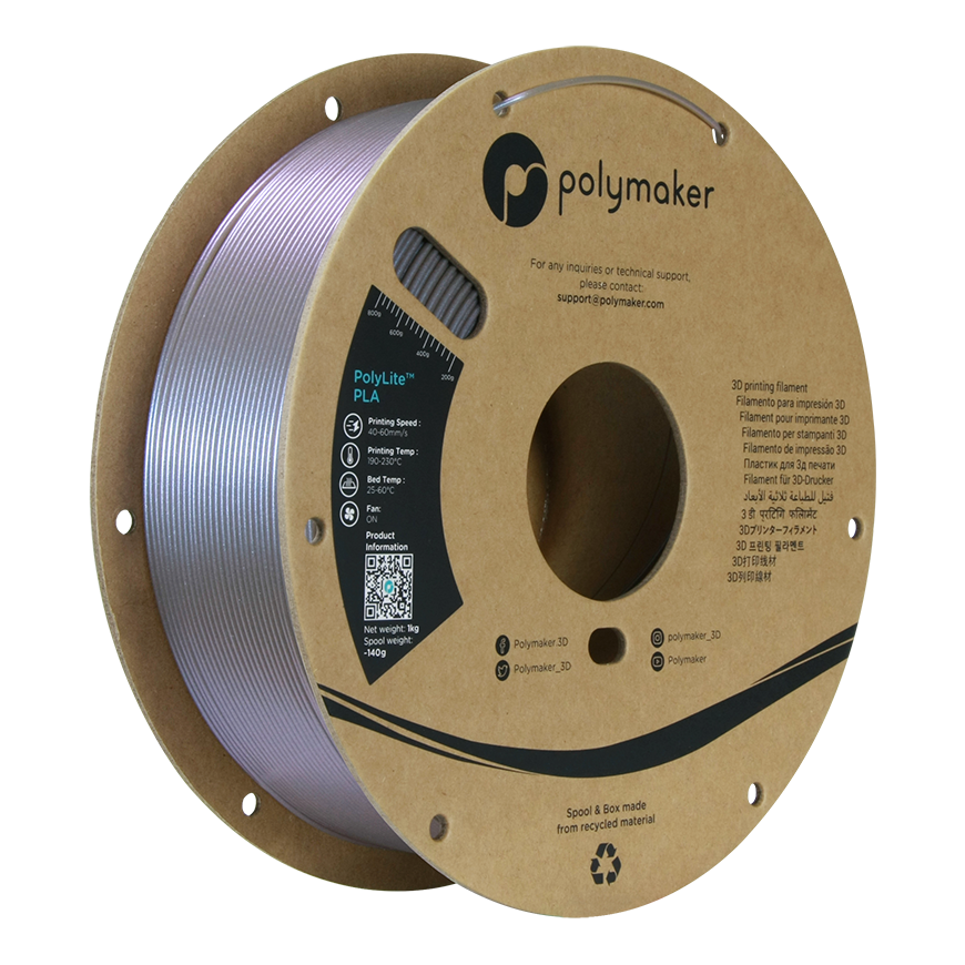 Polymaker PolyLite PLA Starlight - 1kg - 1,75mm - Mercury