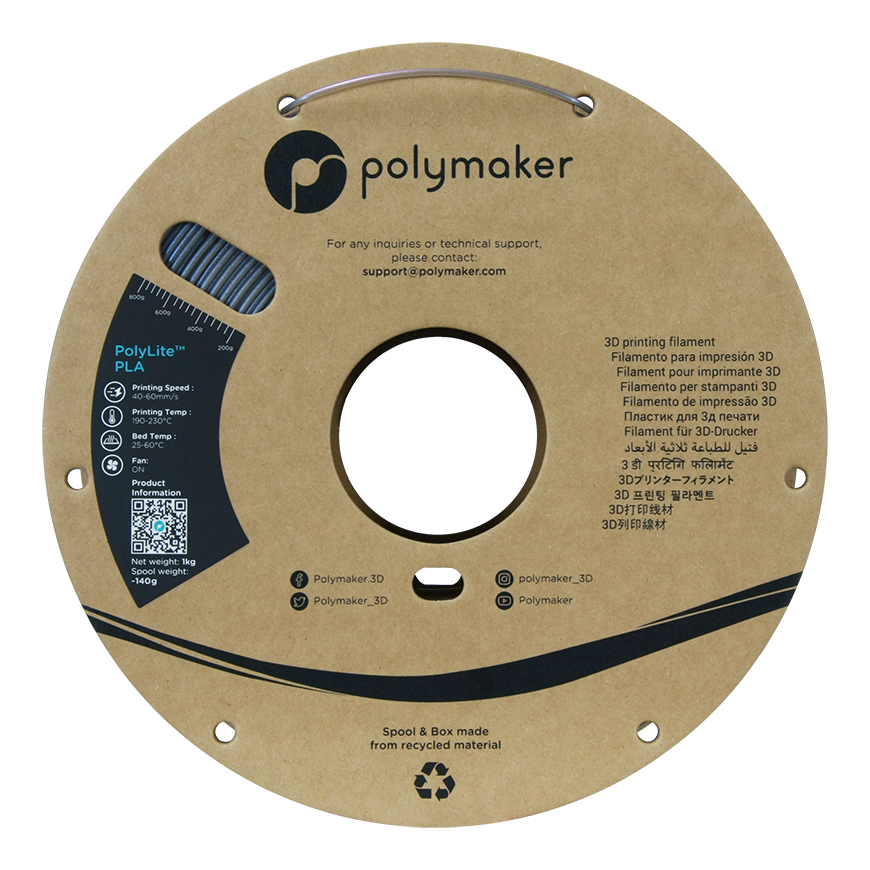 Polymaker PolyLite PLA Starlight - 1kg - 1,75mm - Mercury – 4