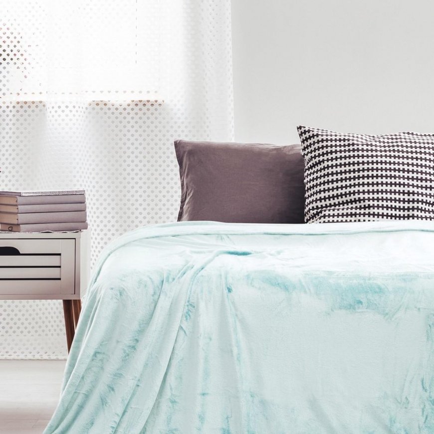 DecoKing Peitto MIC sininen väri yksinkertainen tyyli klassinen Materiaalityyppi - kankaat ... – 3