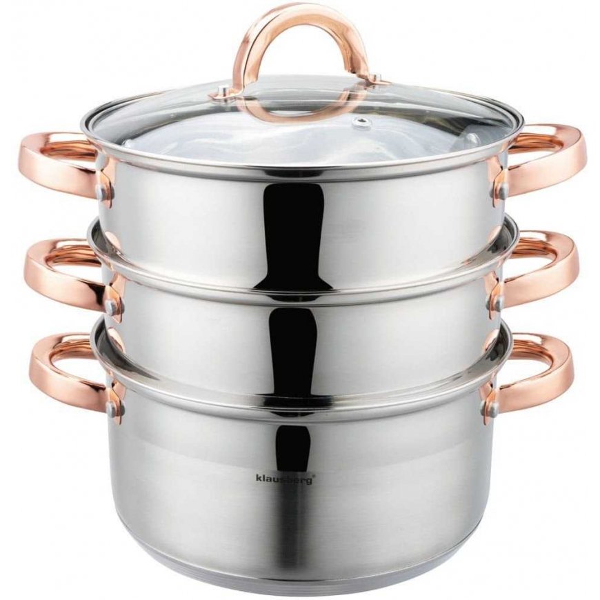 Garų puodas Puodas Rinkinys DO GOTOWANIA NA PARZE 22CM 4 EL. KLAUSBERG KB-7732 – 2