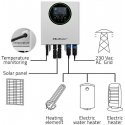 Qoltec Inwerter Przetwornica solarna do grzania wody ECO Solar Boost | MPPT | OHITUS | LCD | 3kW/4kW | Wi-Fi