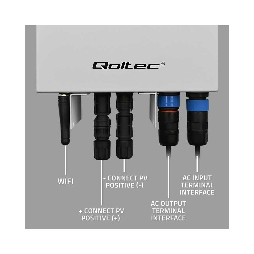 Qoltec Inwerter Przetwornica solarna do grzania wody ECO Solar Boost | MPPT | OHITUS | LCD | 3kW/4kW | Wi-Fi – 5