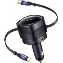 Baseus PD car charger 2x USB port 90W, black Baseus PD car charger 2x USB port 90W, black