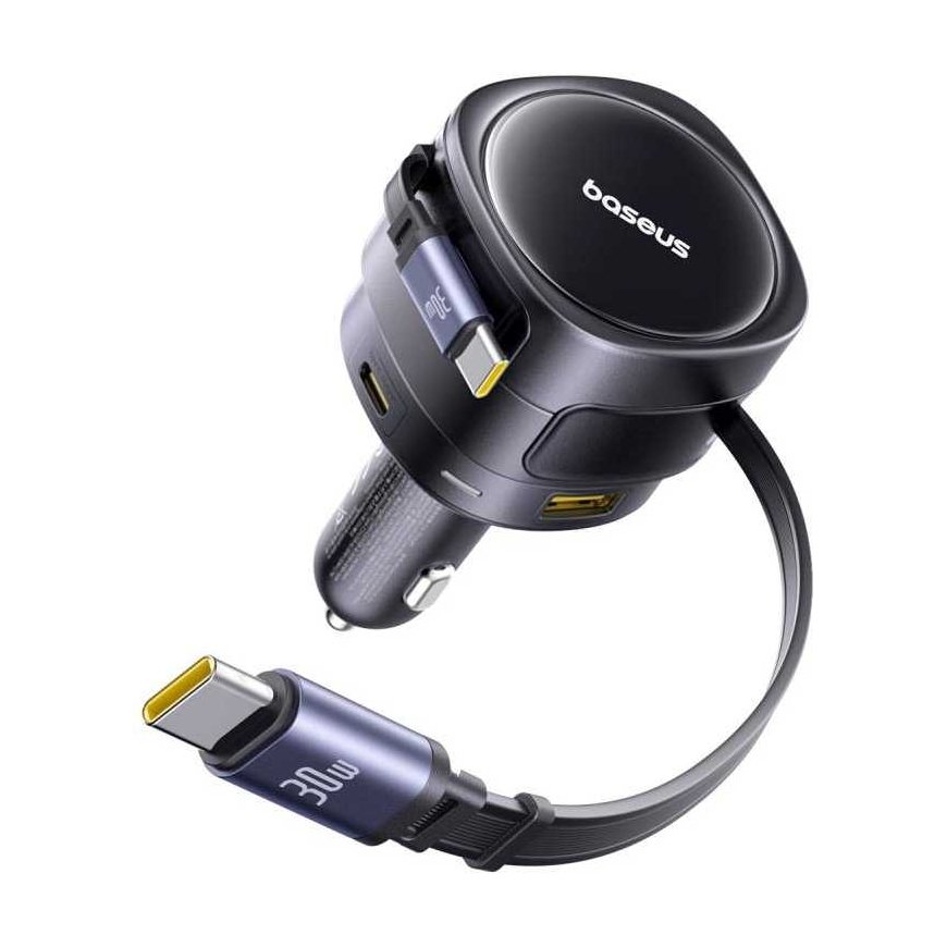 Baseus PD autolaturi 2x USB-portti 90W, musta – 3