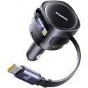 Baseus PD car charger 2x USB port 90W, black Baseus PD car charger 2x USB port 90W, black