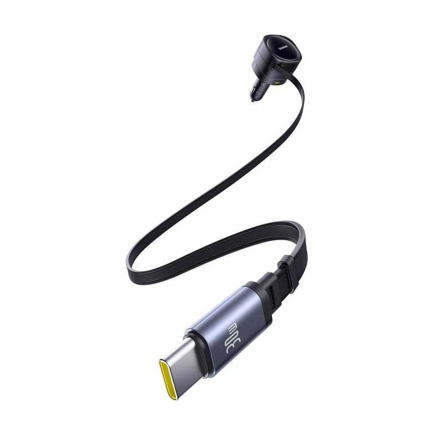 "Baseus PD" automobilinis įkroviklis 2x USB prievadas 90W, juodas – 4