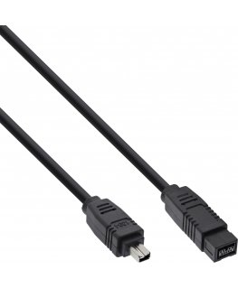 InLine 34902 FireWire-kaapeli 1,8 m musta