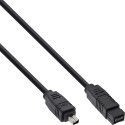 InLine FireWire 400 to 800 1394b Cable 4 / 9 Pin male 1.8m InLine FireWire 400 to 800 1394b Cable 4 / 9 Pin male 1.8m