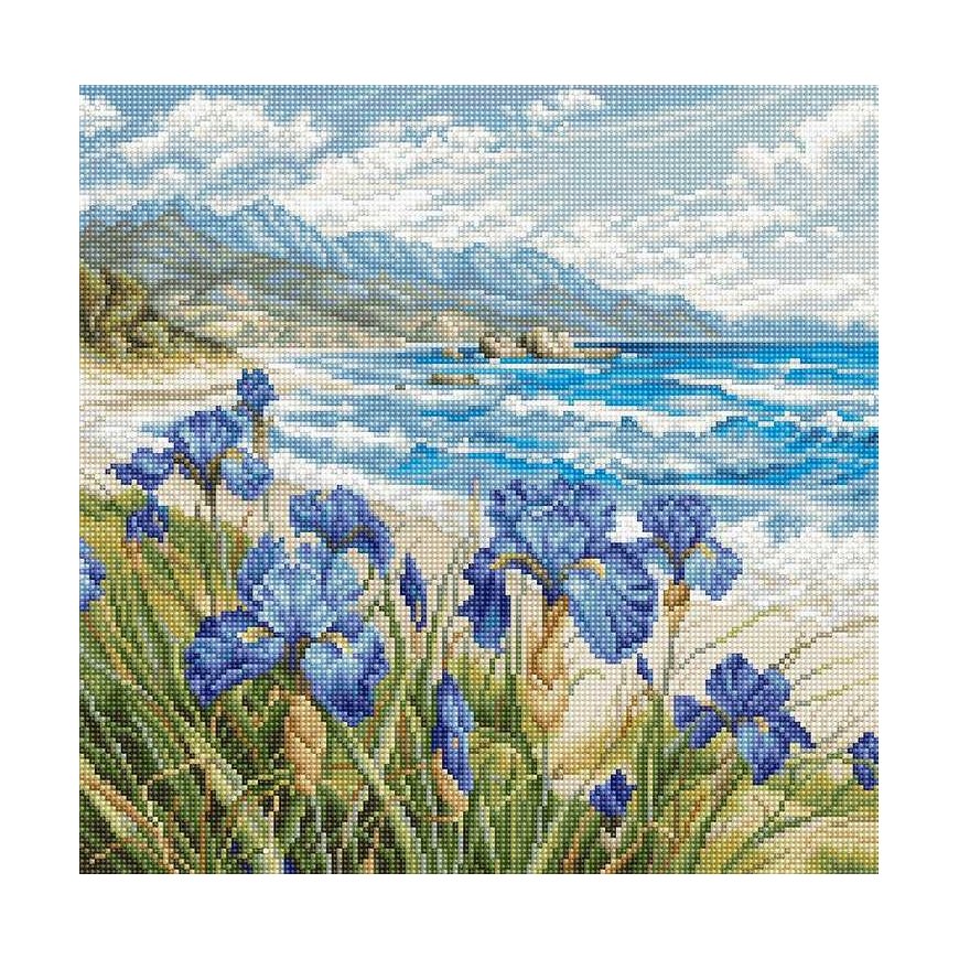 Letistitch Cross Stitch Kit "Blue Harmony" 24x24 cm SLETIL9934