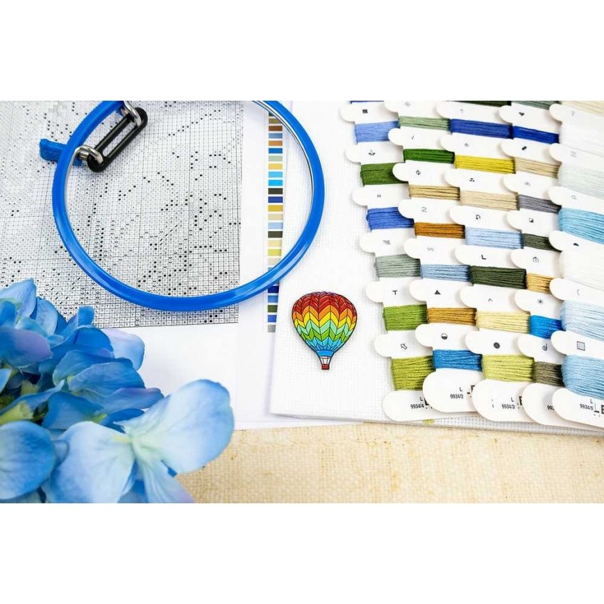Letistitch Cross Stitch Kit "Blue Harmony" 24x24 cm SLETIL9934 – 2