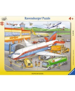 Ravensburger 4005556067008 Kontuurpusle 40 tk Lennuk