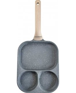 3 in 1 MARBLE EGG, PANCAKE, PANCAKE PAN KLAUSBERG KB-7828 Gray