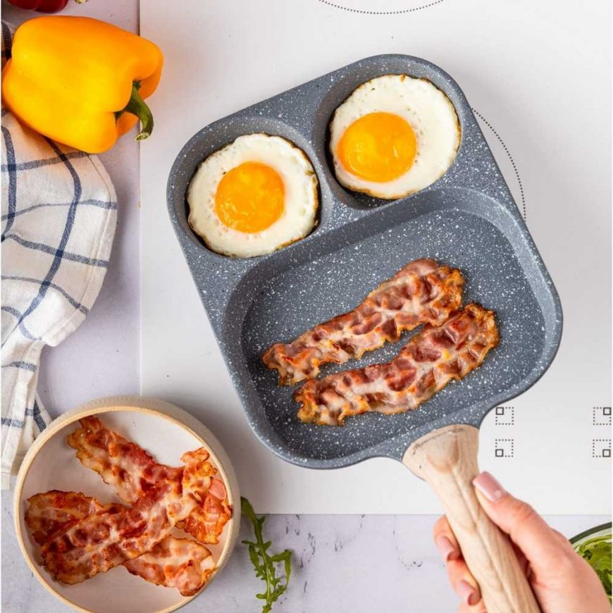 3 in 1 MARBLE EGG, PANCAKE, PANCAKE PAN KLAUSBERG KB-7828 Grey – 2