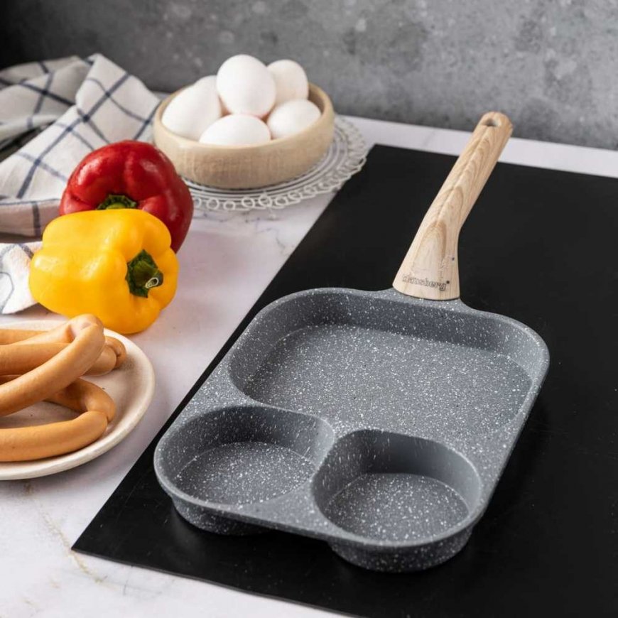 3 in 1 MARBLE EGG, PANCAKE, PANCAKE PAN KLAUSBERG KB-7828 Grey – 4